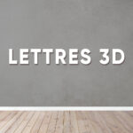 Lettres découpées personnalisées – PVC 1 cm d'épaisseur