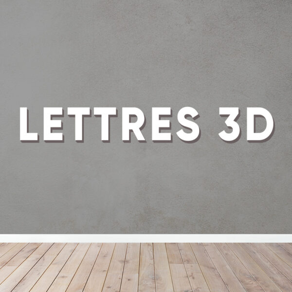 Op maat uitgesneden letters – 1 cm dik PVC