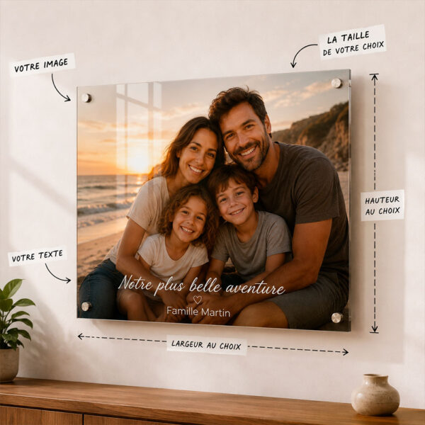 Plexiglas 5 mm Personnalisé sur Mesure – Photo, Logo et Texte