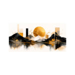 Tableau Horizontal Plexiglas – Abstrait Soleil couchant – Image 3