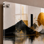 Tableau Horizontal Plexiglas – Abstrait Soleil couchant – Image 2