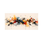 Tableau-Horizontal-Plexiglas-–-Art-Abstrait-Color-Floral-white-background