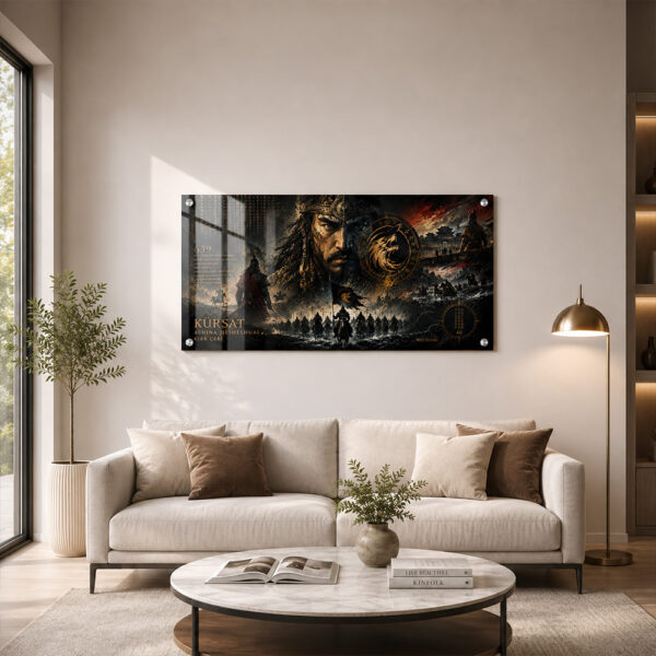 Tableau Horizontal Plexiglas – Kürşat, Ashina & L’Héritage des Steppes