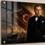 Tableau Horizontal Plexiglas – Mustafa Kemal Atatürk - gros plan