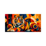 Tableau-Horizontal-Plexiglas-–-Tigre-Abstrait-Colore-white-background
