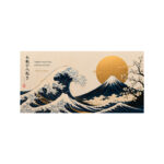 Tableau Japonais Plexiglas – Mont Fuji & Grande Vague-background