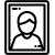 Icon portrait black